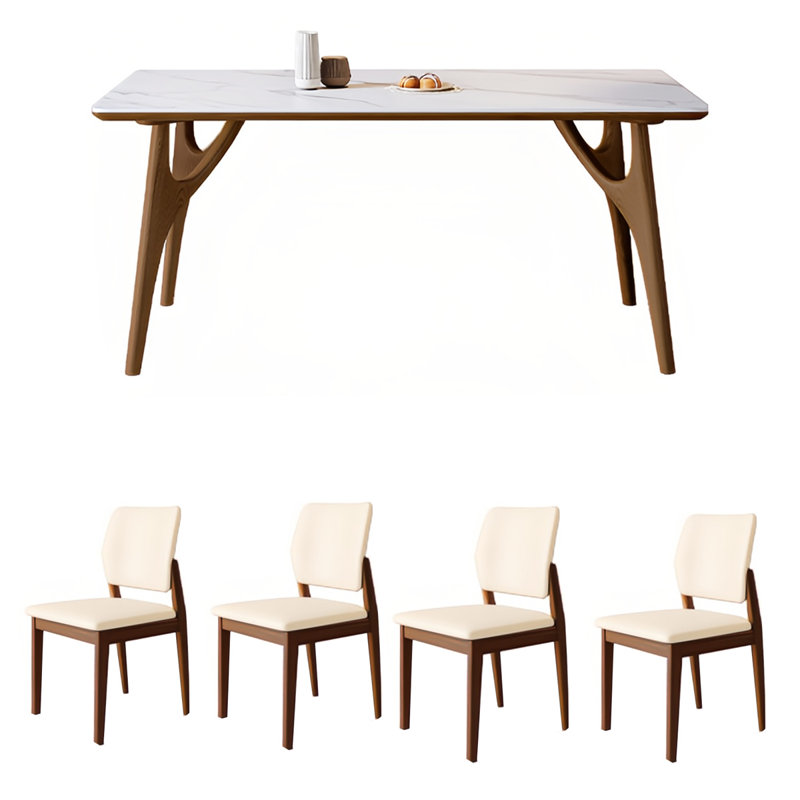 Simple modern dining table, 29.92"H x 55.12"L x 31.5"W