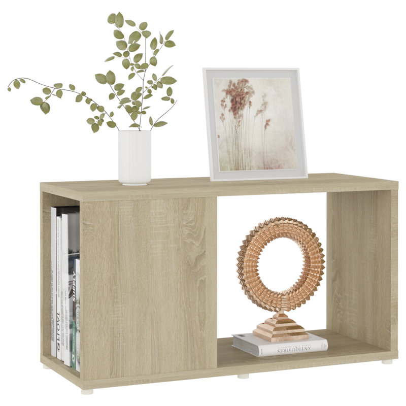 Ginas Floor Shelf End Table, Sonoma Oak