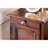 Rectangular Side Table With And Pull-Out Cup Holder Storage In Cherry Outlet Cabinet Transitional-182755586