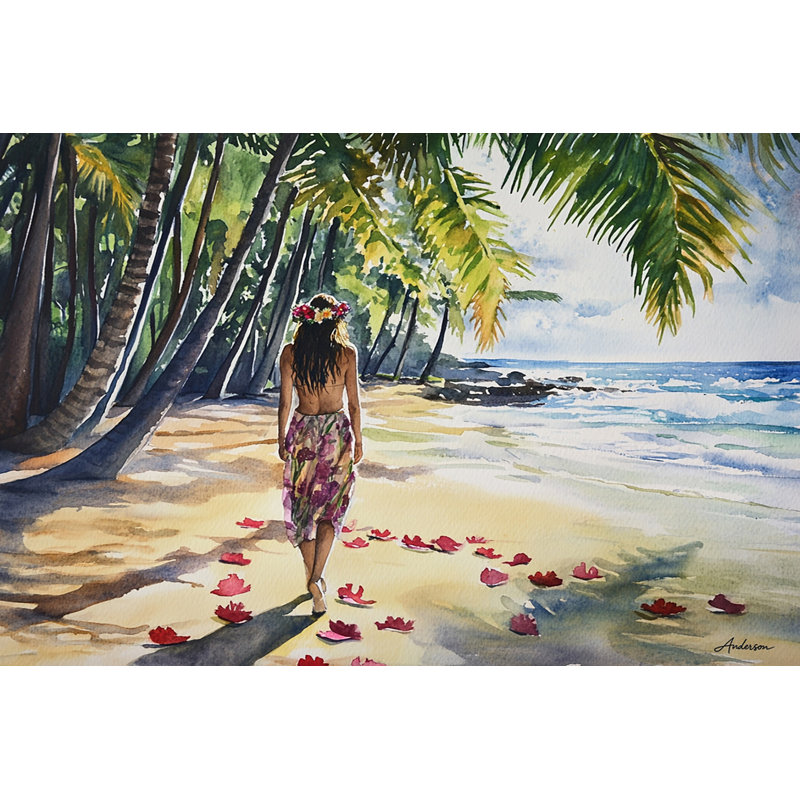 Le matin hawaïen - Promenade dans le paradis, H 24 po x l 36 po