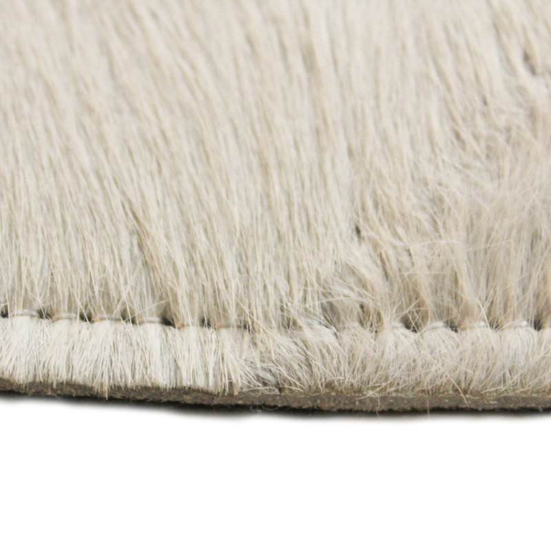 Tapis crème fait à la main Marsha, Rectangle de 5 pi x 8 pi