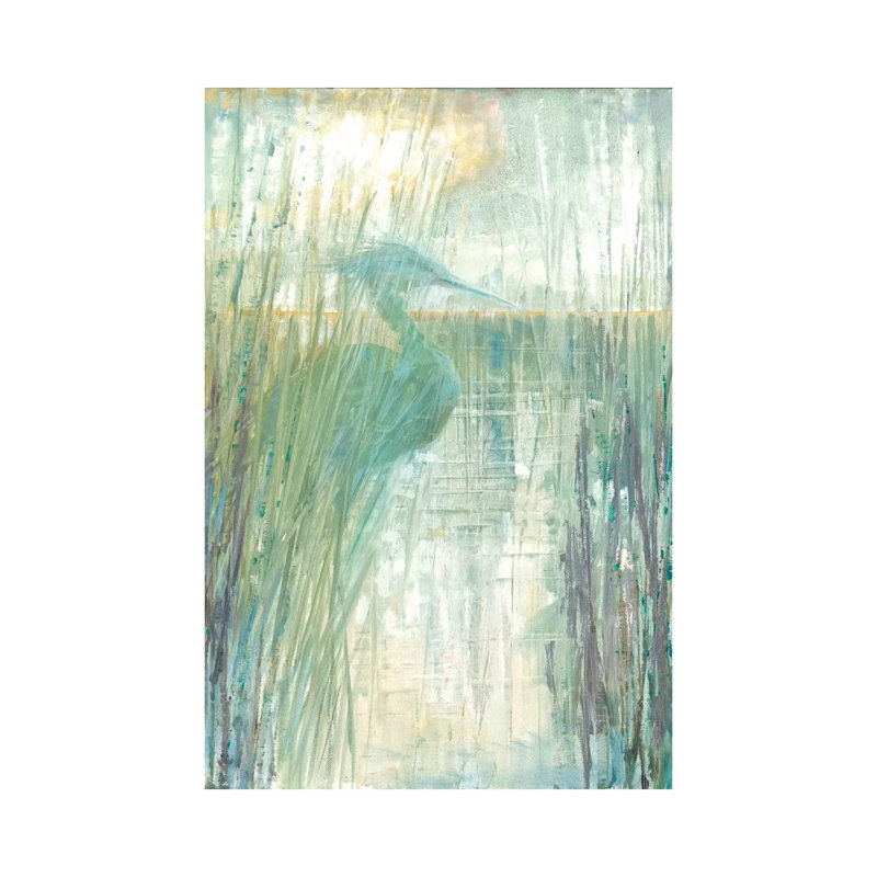 Morning Egret I by Ruane Manning - Wrapped Canvas Painting, 152.5 cm H x 101.5 cm W