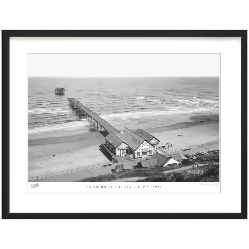 Saltburn By The Sea, The Pier 1929 - Single Picture Frame Print, 45cm H x 60cm W x 2.3cm D
