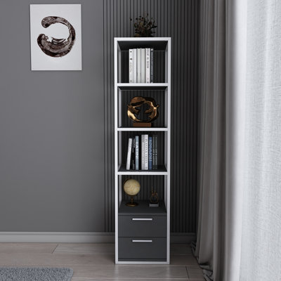 Étagère en acier H 63 po x l 15,3 po