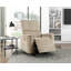 Fauteuil inclinable électrique berçant moderne en velours brun clair 1 pièce Modern Living