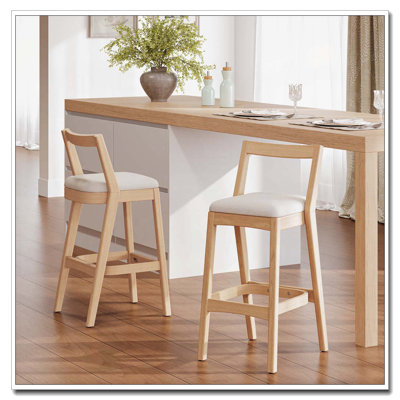 Rubberwood Barstool