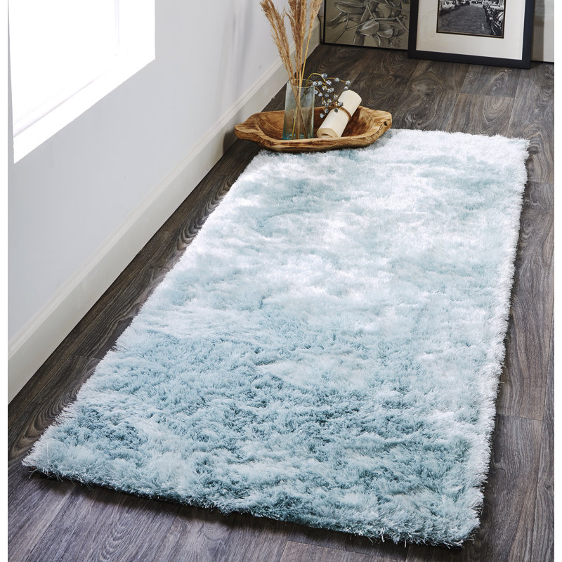 Cienna Performance Indoor Rug, Runner 2'6" x 6', Aqua