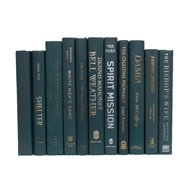 Livres décoratifs - Ensemble de livres Hunter - 1 pied de livres verts