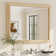 Amara Tempered Glass and Aluminum Alloy Framed French Cleat Mounted Wall Mirror