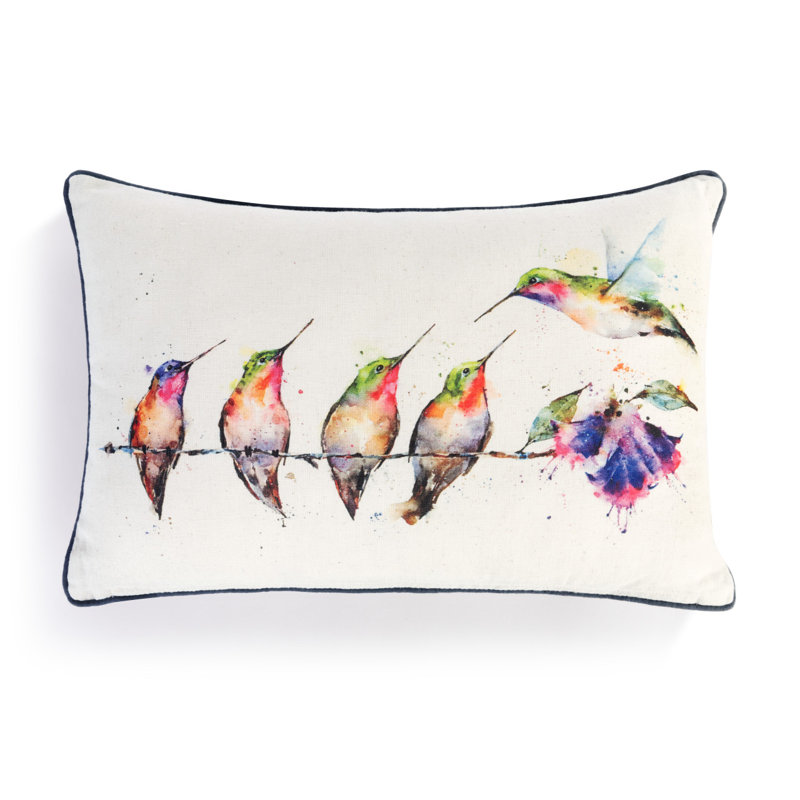 Cotton Blend Throw Pillow