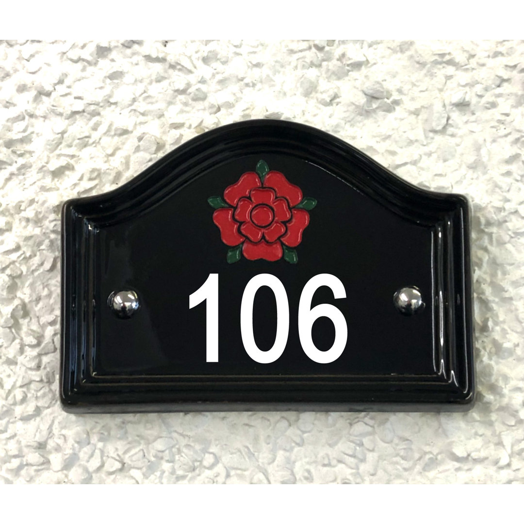17cm Walsham Flush Mount House Number