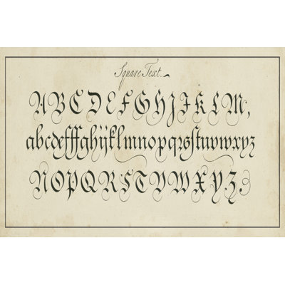 Manuscript Sampler III by Vision Studio - Wrapped Canvas Print