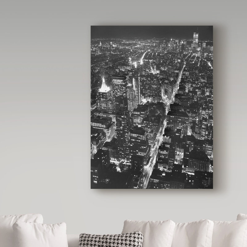 Avisha «New York City Scape 1», reproduction de photo sur toile tendue, H 19 po x l 14 po