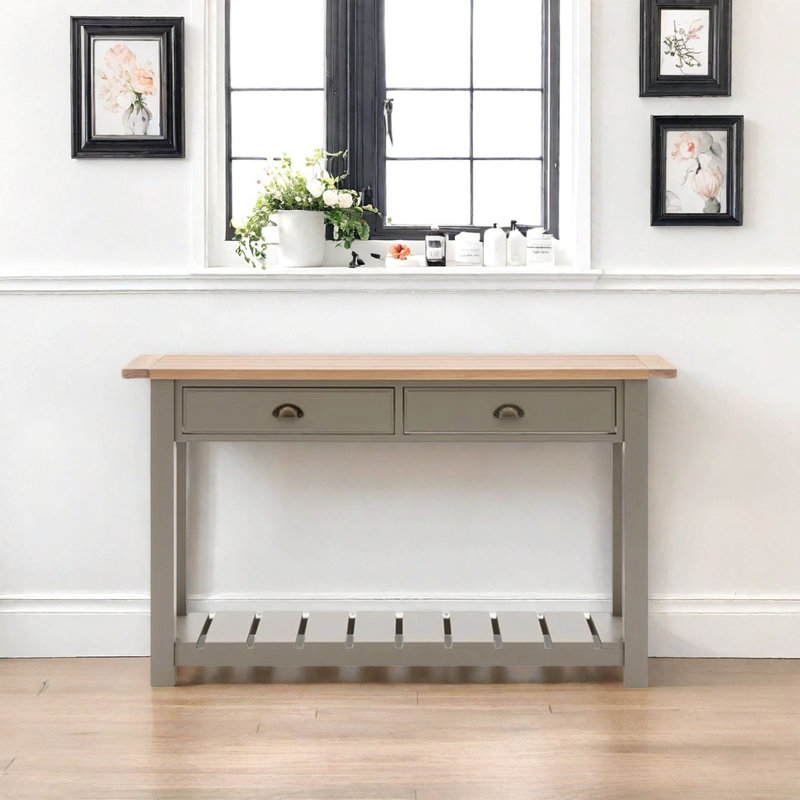 Rural Minimalist Practical Console Table, Green