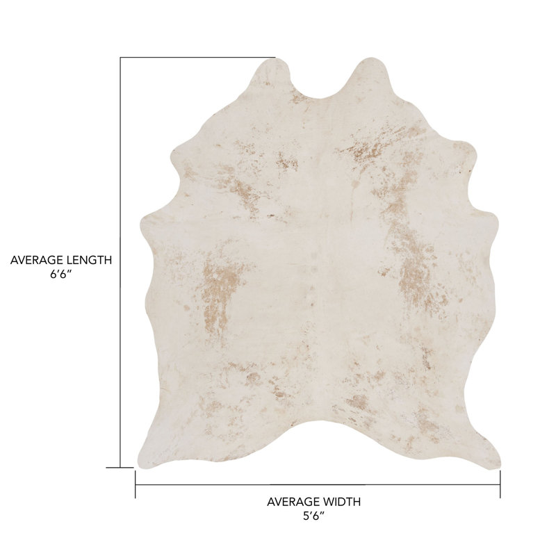 Lilly Cowhide Tan Area Rug