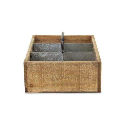 Gracie Oaks Solid Wood Decorative Bin