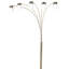 Lampe sur pied en métal 84 po et 5 arches blanches