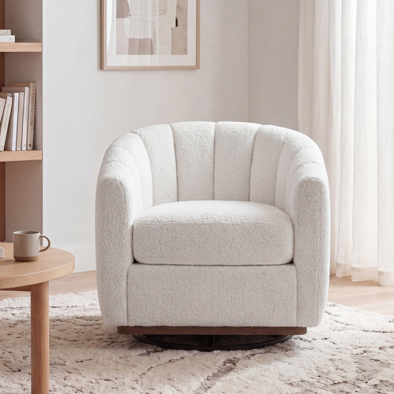 Upholstered Accent Chair, Ivory