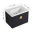 Meuble-lavabo mural 28 po avec lavabo en céramique