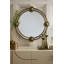Lisbon Round Brass Mirror