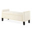 Banc de rangement rembourré capitonné avec accoudoirs-61185529