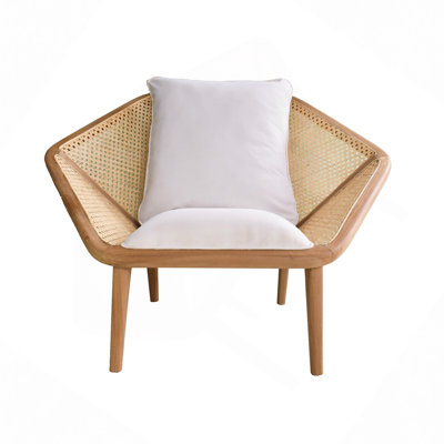 41X32x29.5" Tectona Teak Leisure Chair