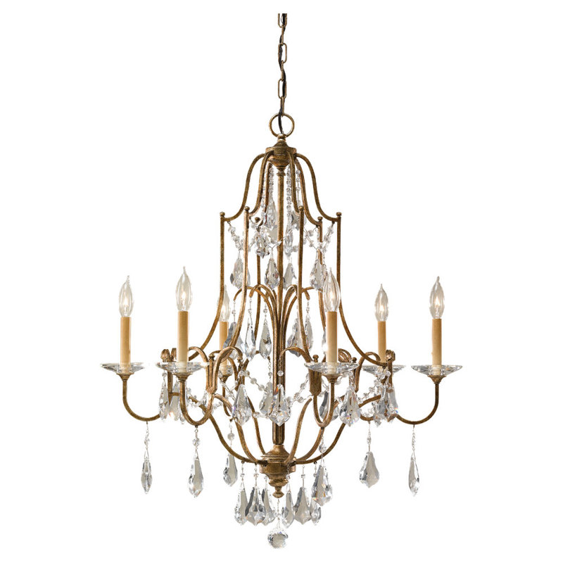 Valentina 6 - Light Dimmable Empire Chandelier