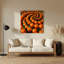 Art mural en métal fruits orange-2020050599