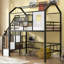 Simonetta Twin Loft Loft Bed with Shelves-1476850407
