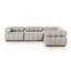 Roma Outdoor 5Pc Sectional-Hayes Cream-2092160760