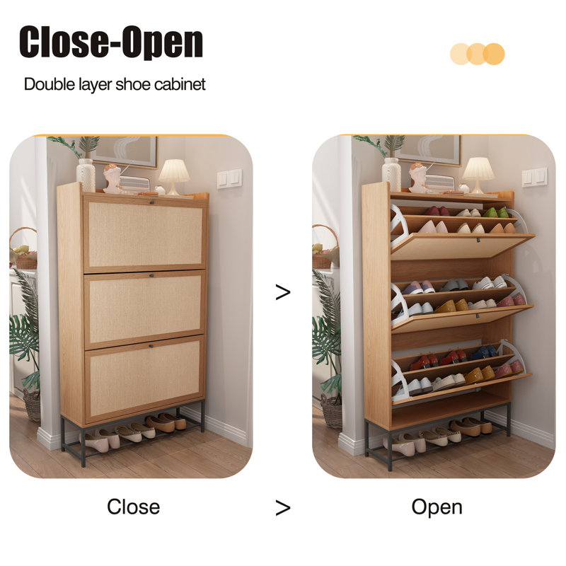 28 Pair Shoe Storage Cabinet