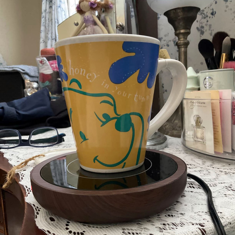 Chauffe-tasses 36 W à double usage avec chauffe-eau à 3 températures, arrêt automatique pour les boissons et bougies parfumées