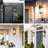Outdoor Porch Lights, Textured Black Exterior Lighting Fixtures Wall Mount, Modern Outdoor Wall Sconce Lantern for House, Front Porch