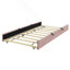 Lit plateforme tapissier simple avec lit gigogne simple