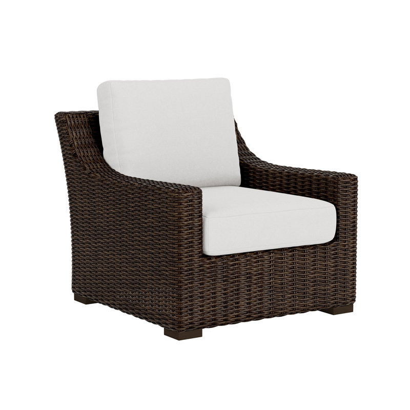 Mesa Outdoor Lounge Chair, Canvas Natural Sunbrella® Canvas