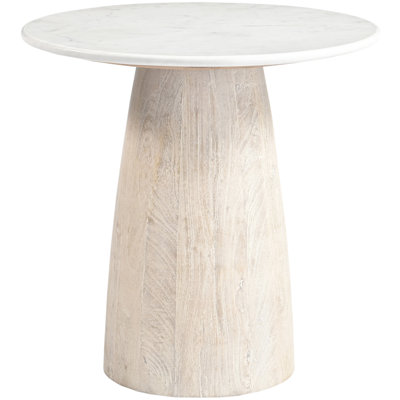 Liona Christin Marble And Wood End Table