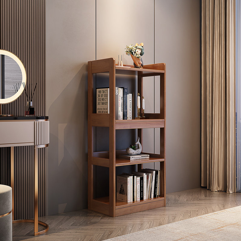 39.6cm W Solid Wood Standard Bookcase, (4 Shelves) 126cm H x 39.6cm W x 39.1cm D