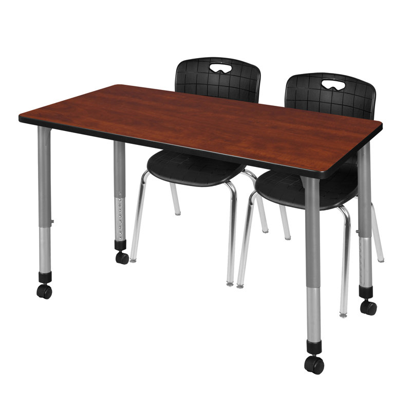 Ensemble de table et chaises Romig Kee, Noir, Cerisier