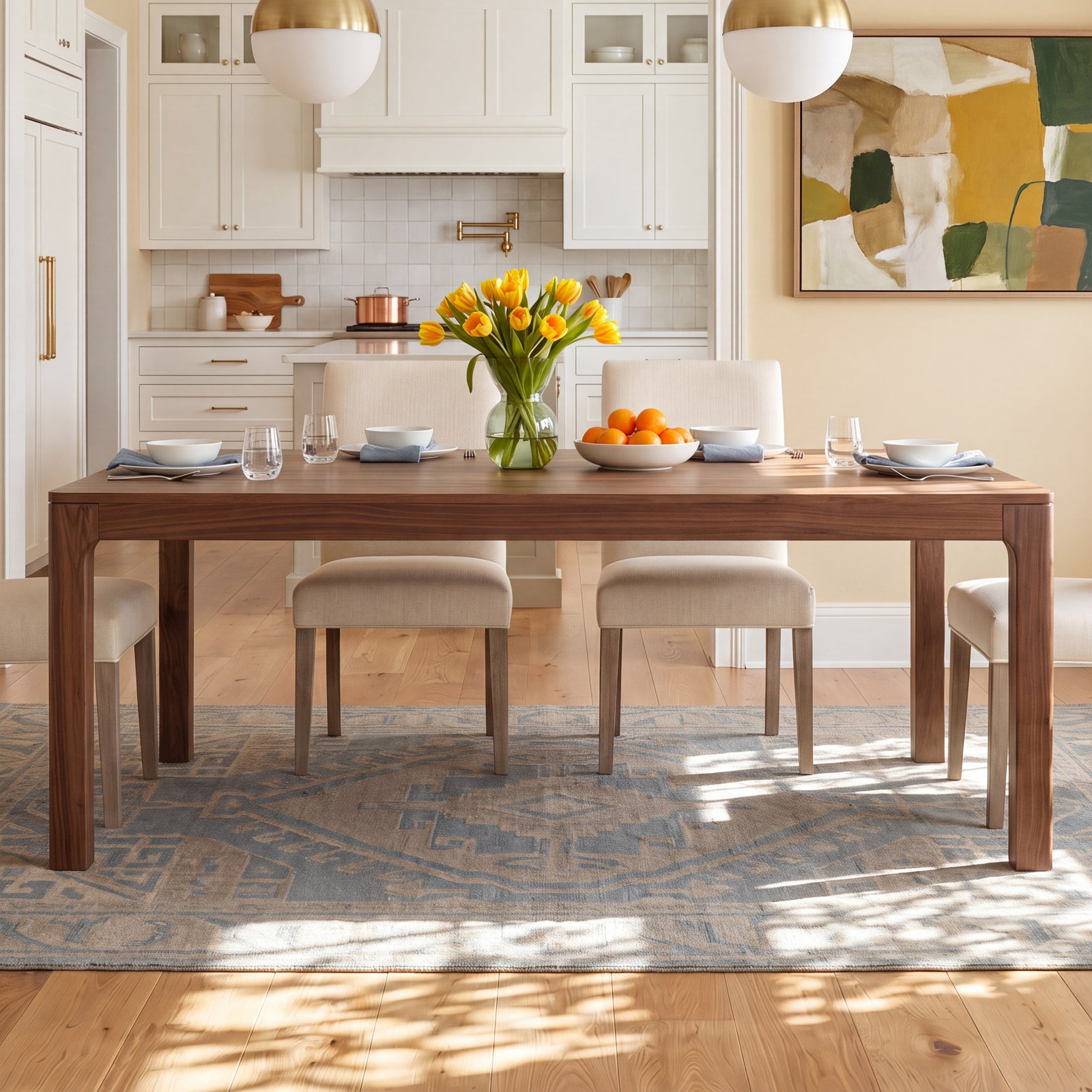 Jacobsen 78" Walnut Dining Table
