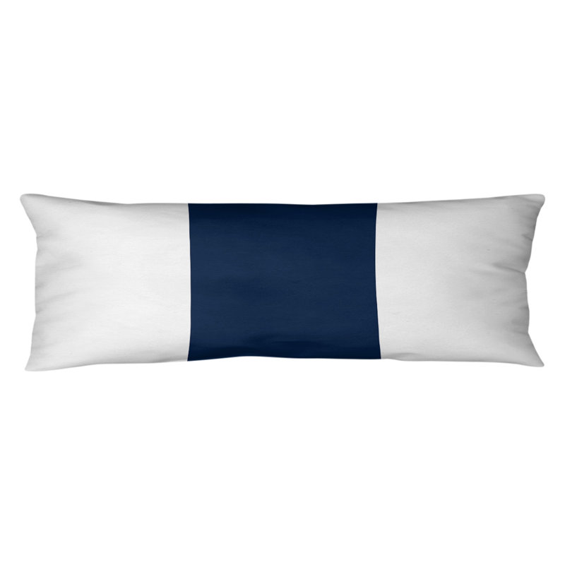Oreiller de corps en polyester / polyester Arizona Football Stripes, Blanc / Bleu marine, Tampa Bay Football 