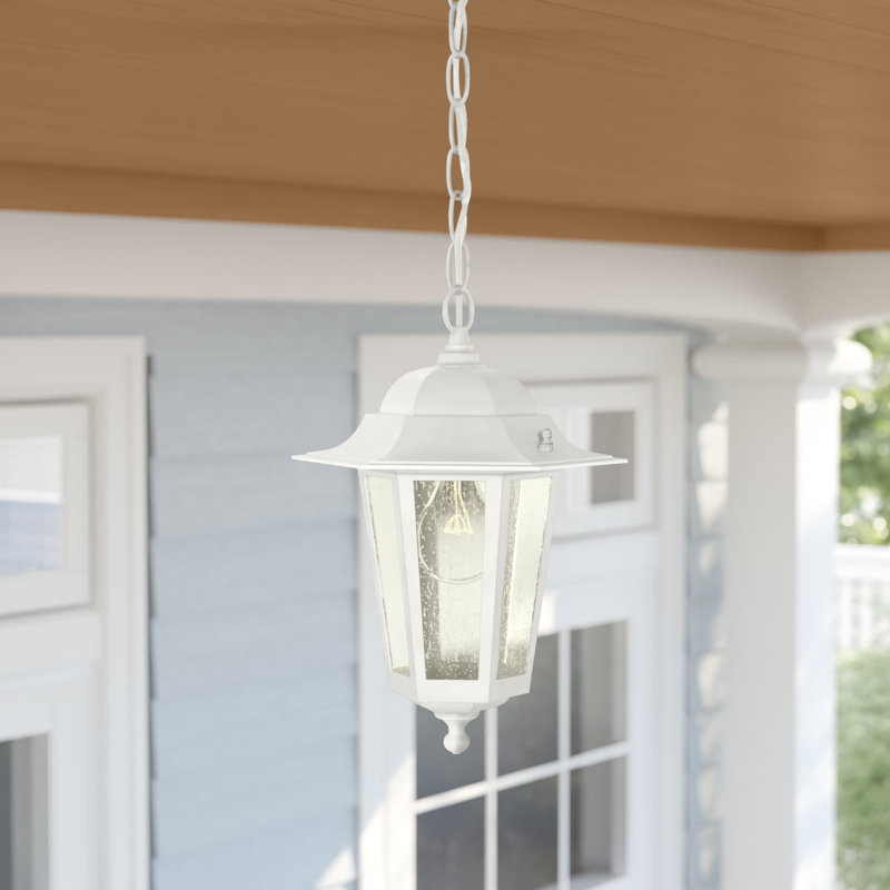 Mayer Outdoor Hanging Lantern, White