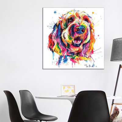 Goldendoodle 1 Piece Wrapped Canvas Painting