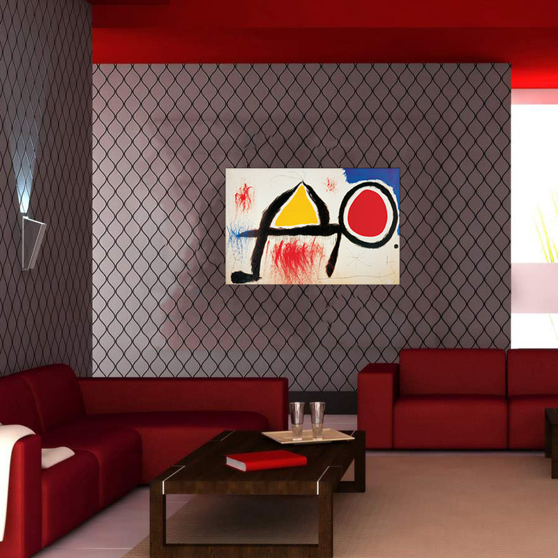Joan Miro - No Frame Painting on Wood