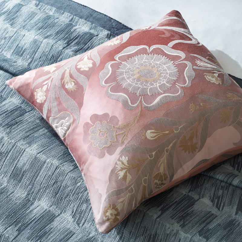 Sezincote Damask Fabric, Tuscan Pink