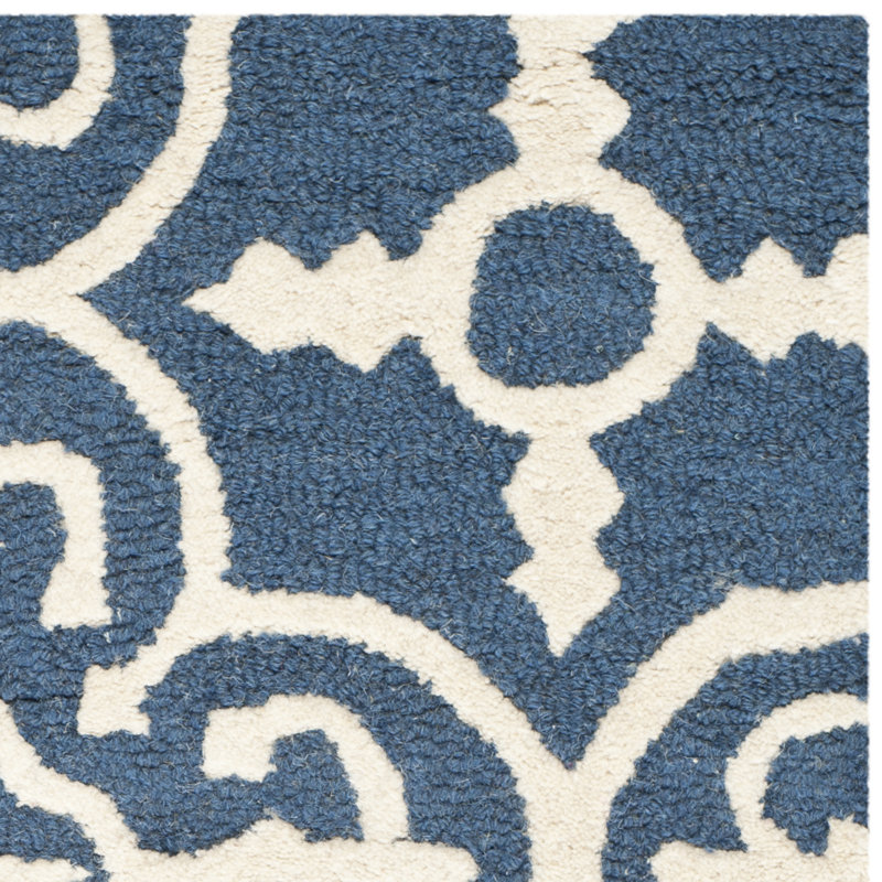 Knott Wool Hand Woven Area Rug, Rectangle 122 x 183 cm