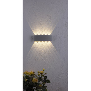 Design Außenwandleuchte silber inkl. LED 2-Leuchten - Silly