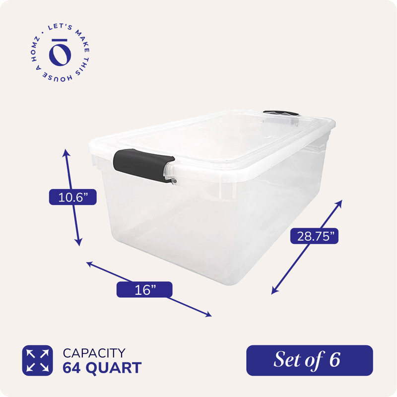 Ensemble de bacs de rangement en plastique