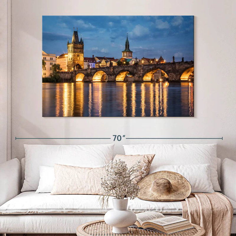 Lilie Charles Bridge, Prague, République tchèque, H 34 po x l 51 po