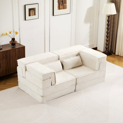 Canapé-lit convertible au sol, canapé modulaire modulaire