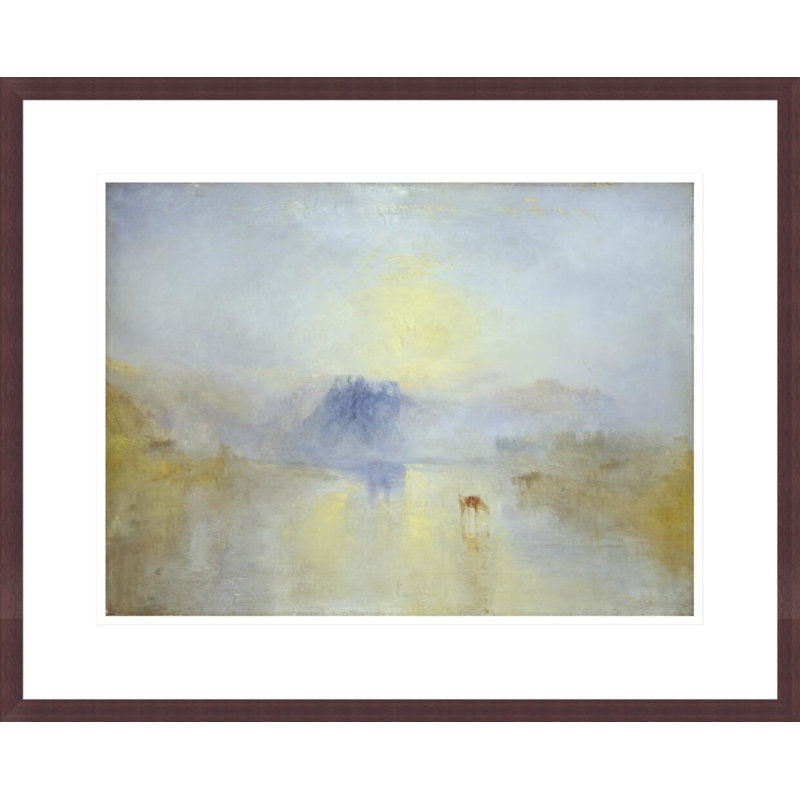 «Norham Castle Sunrise» par Joseph Mallord William Turner, impression giclée encadrée, H 17,54 po x l 21,75 po
